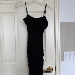 Windsor Black Beaded Mini Dress